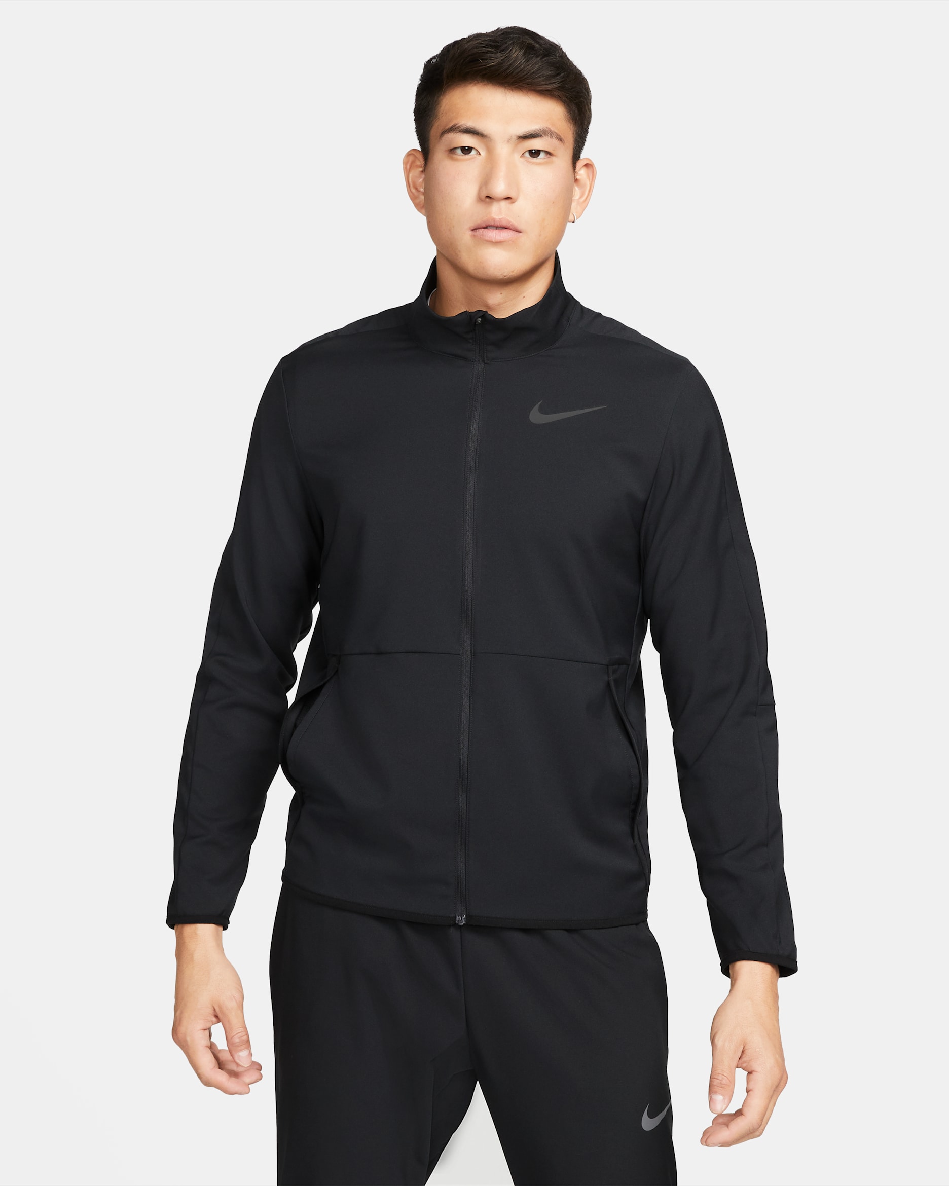 Nikeナイキ ブラック ジャケット Nike Dri-FIT Men's Woven Training Jacket. Nike ID